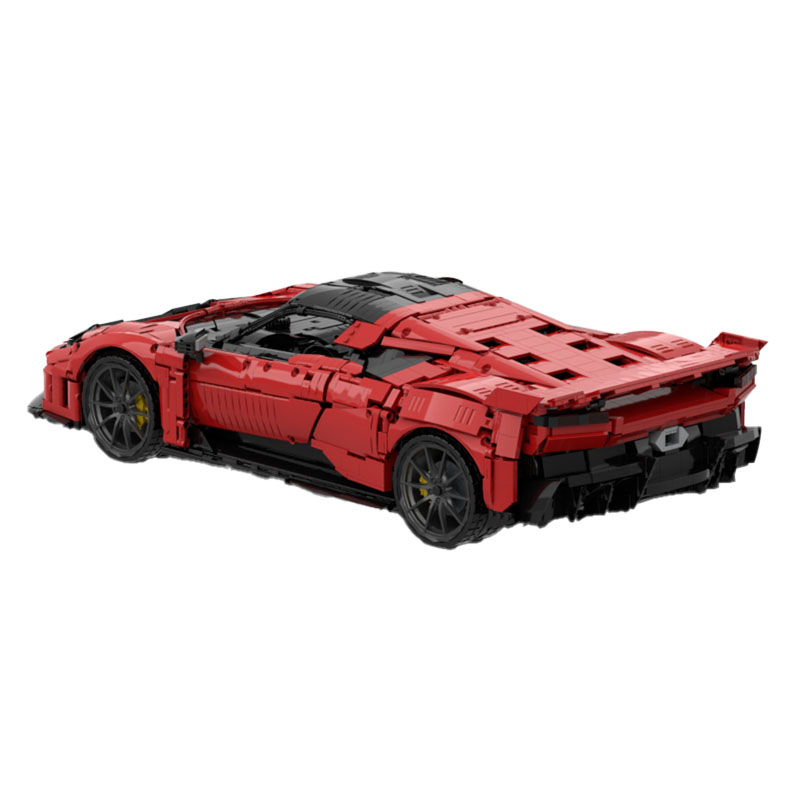 Moc Supercar Building Blocks 1/8 Scale - MOC-252848 Building Blocks Super Sports Car