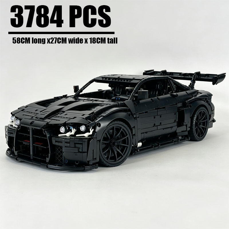 Moc Supercar Building Blocks 1/8 Scale - New Technical MOC-161785 Scale 1:8 M4