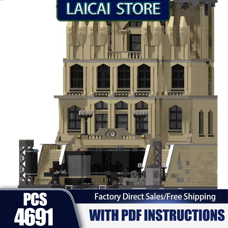 Moc Modular Building Street View Bricks - Movie Model Moc Building Blocks Modular