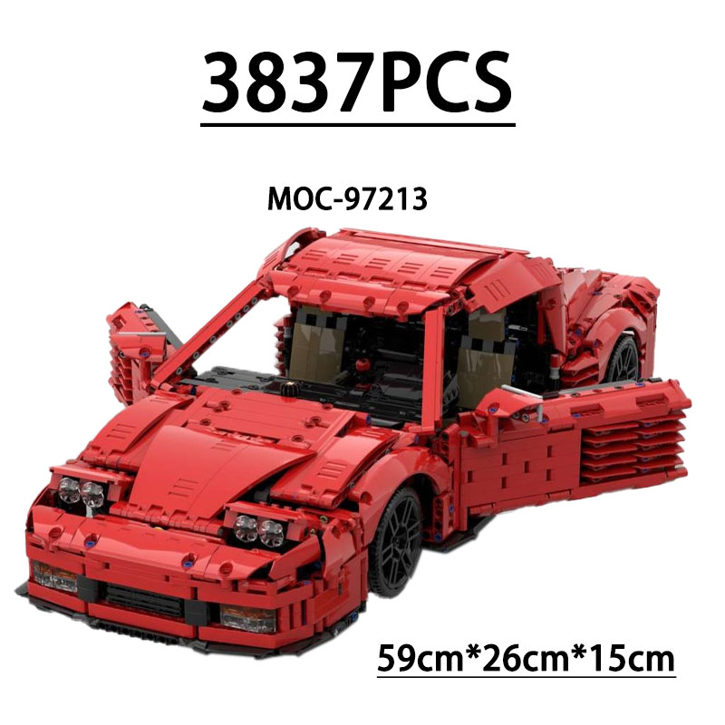 Moc Supercar Building Blocks 1/8 Scale - MOC-97213 Building Blocks Super Sports Car
