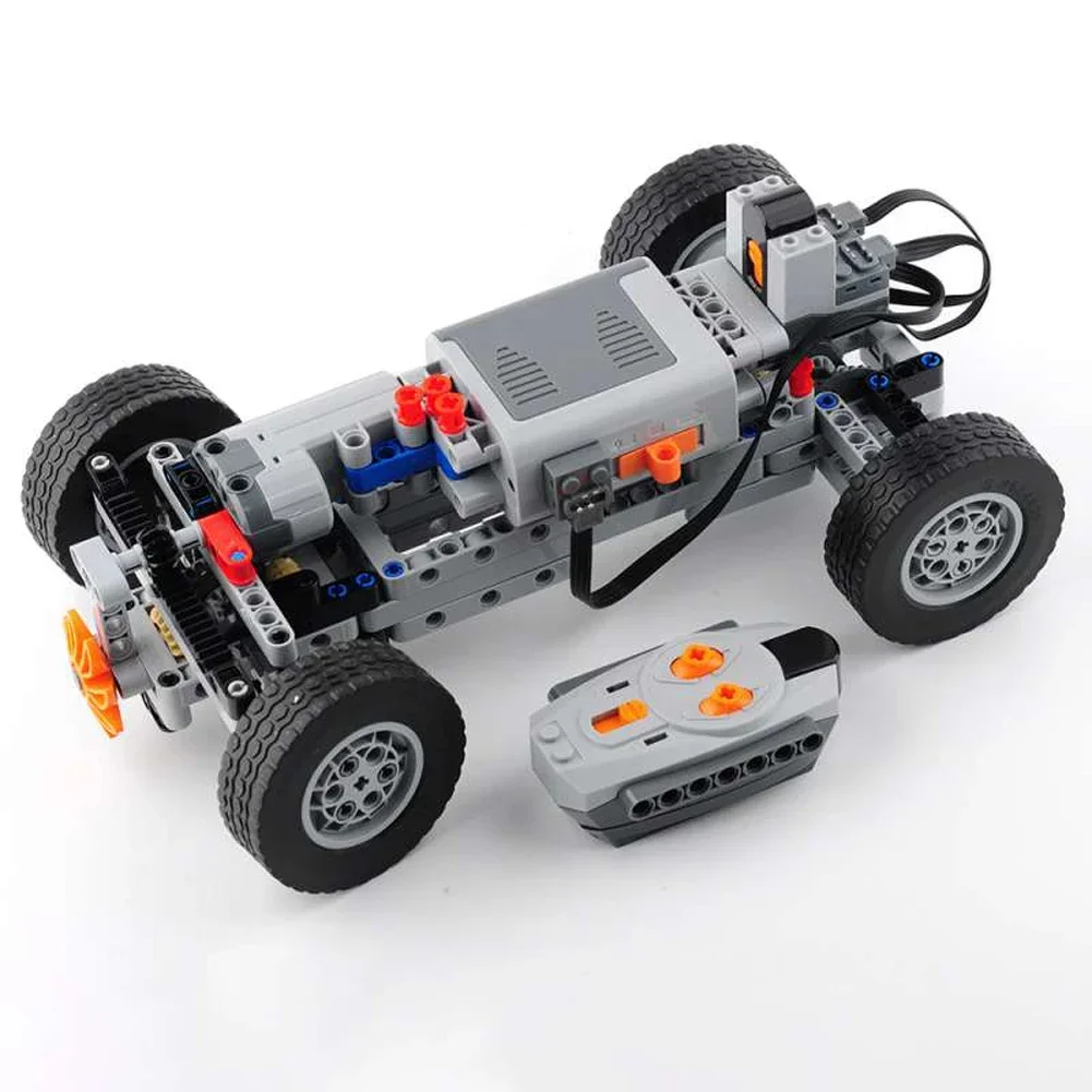 Power Functions Motor Battery Box Remote - 4WD Technical Car Chassis Bricks Kit