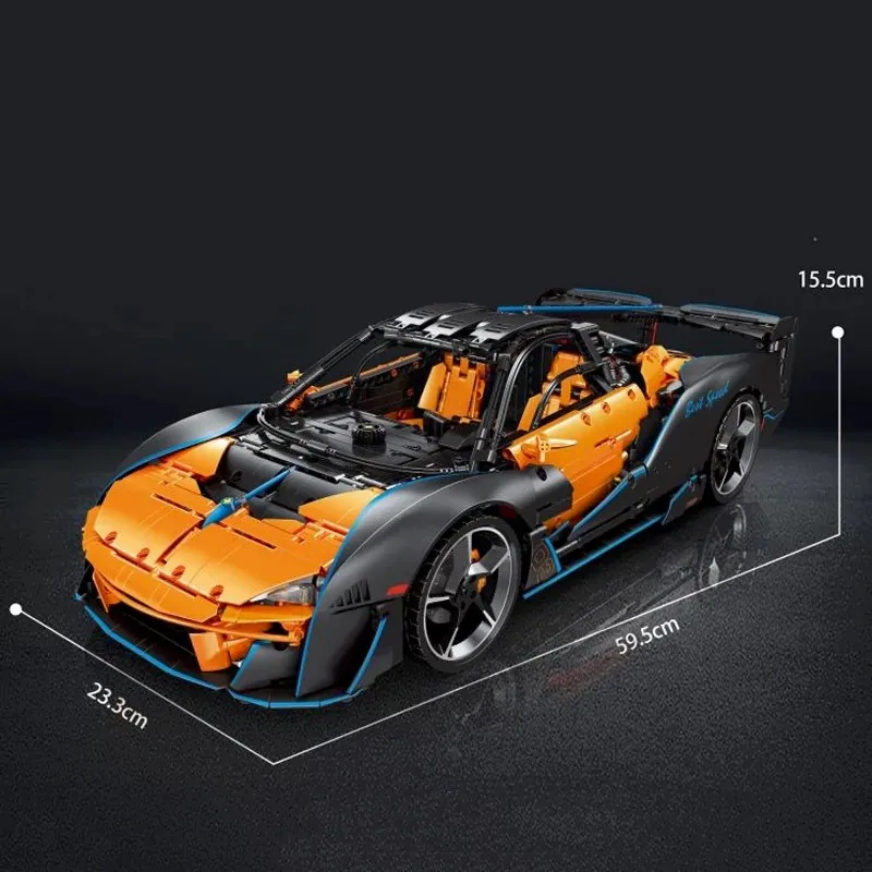 Moc Supercar Building Blocks 1/8 Scale - 3862Pcs MOC 1:8 Technical SABRE P1