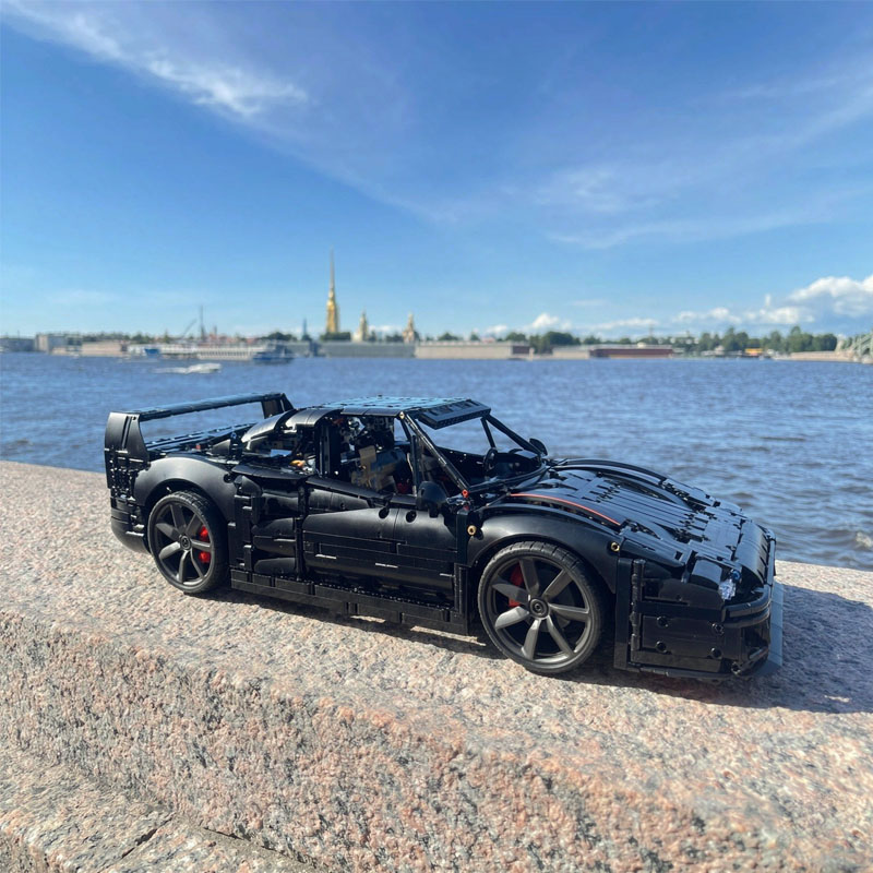 Moc Supercar Building Blocks 1/8 Scale - MOC-273570 Building Blocks Super Sports Car