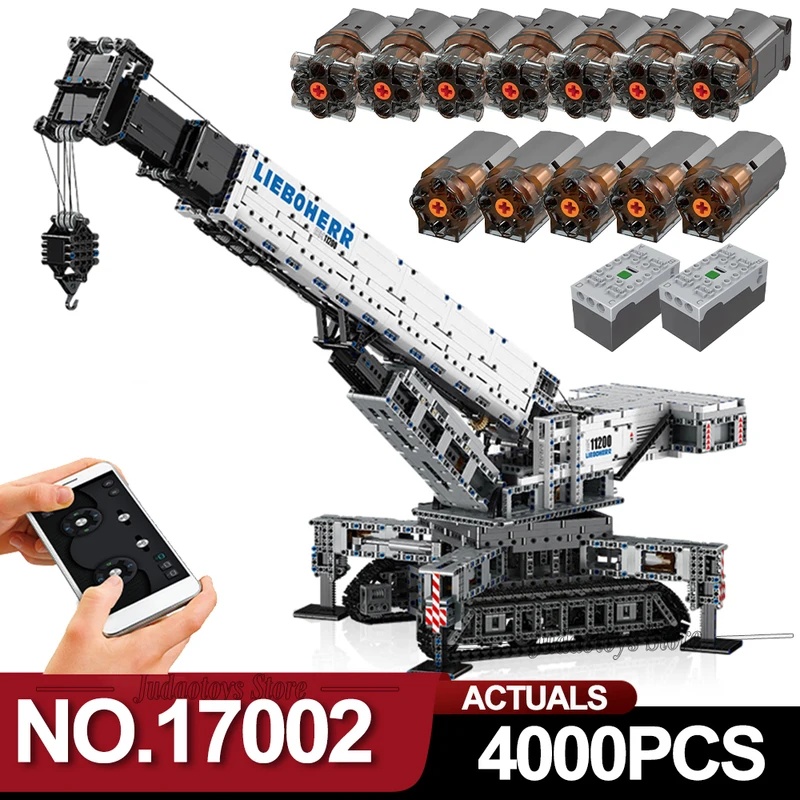 Technical Crane Truck Excavator Blocks - 17002 MOULD KING Technical Building Blocks