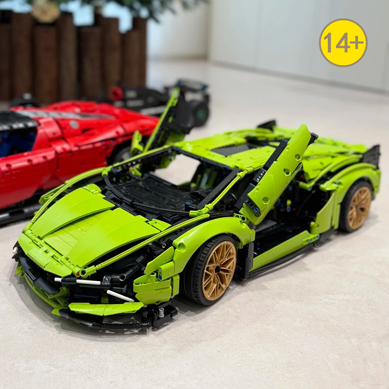 Moc Supercar Building Blocks 1/8 Scale - MOC Bricks Super Speed Technicial 1:8