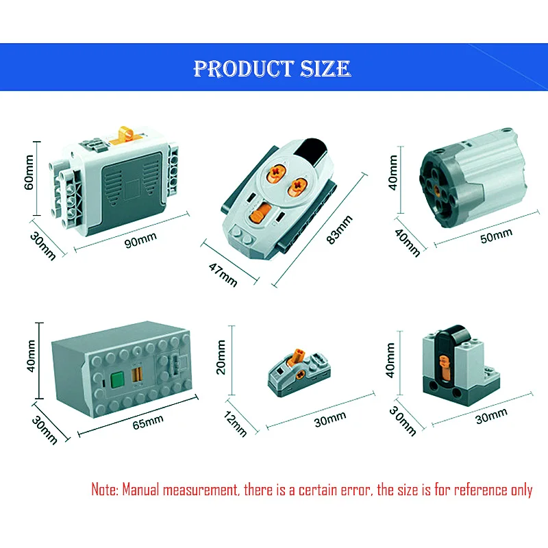 Technical Parts Set Building B - đánh giá và giá Power Functions Motor Battery Box Remote