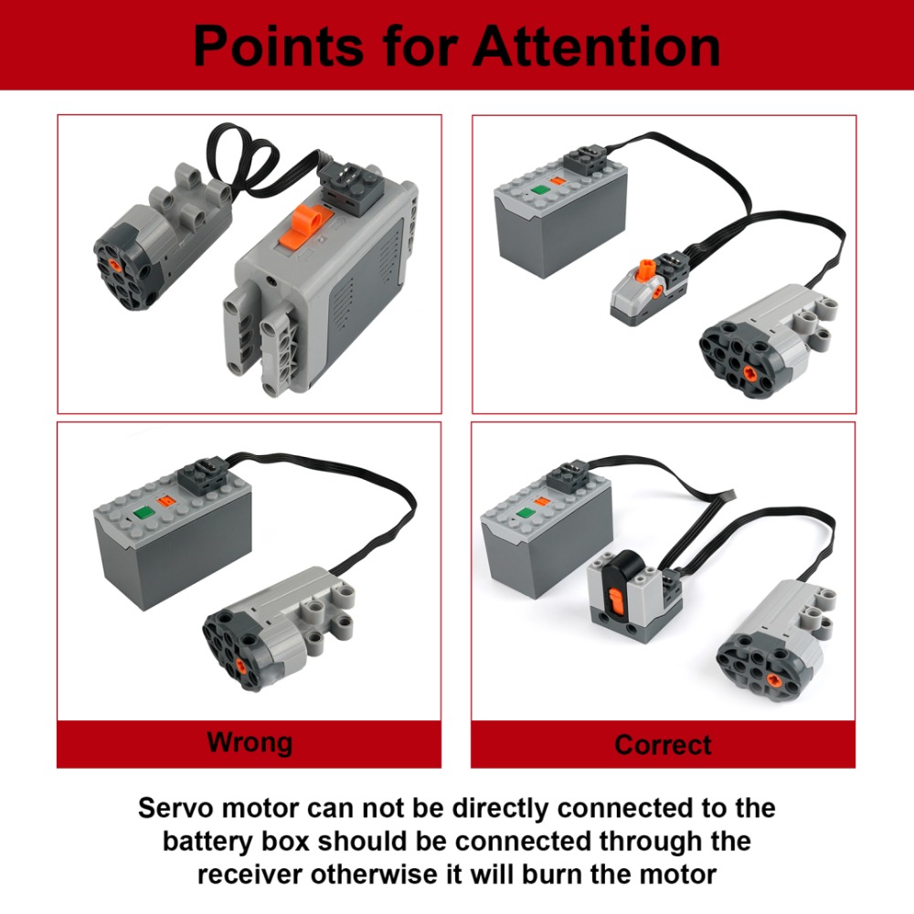 MOC Train Motor Kit Servo,Batt - đánh giá và giá Power Functions Motor Battery Box Remote
