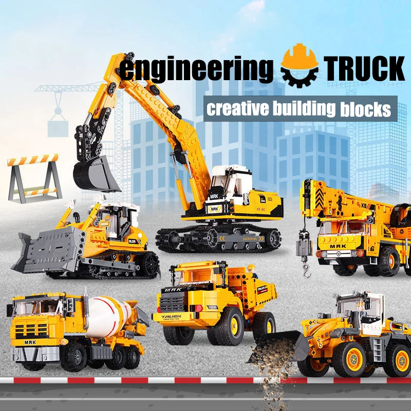 City technical MOC WheelLoader - đánh giá và giá Technical Crane Truck Excavator Blocks