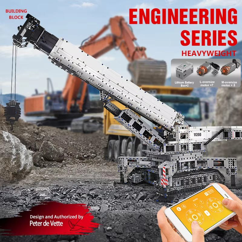 MOULD KING 17002 Technical Bui - đánh giá và giá Technical Crane Truck Excavator Blocks