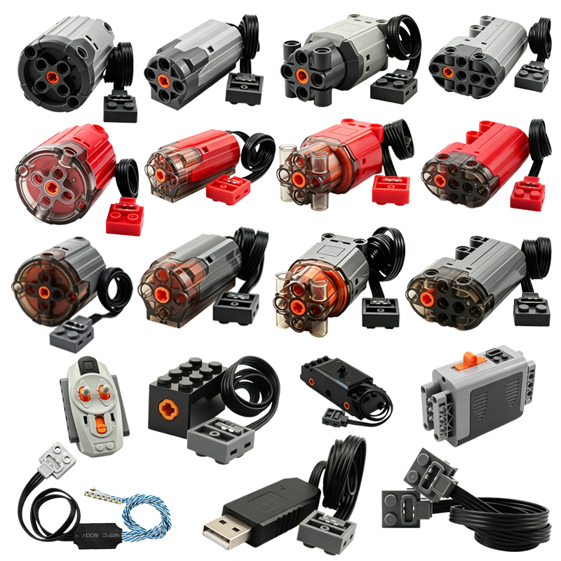 MOC Technic Building Block Upg - đánh giá và giá Power Functions Motor Battery Box Remote