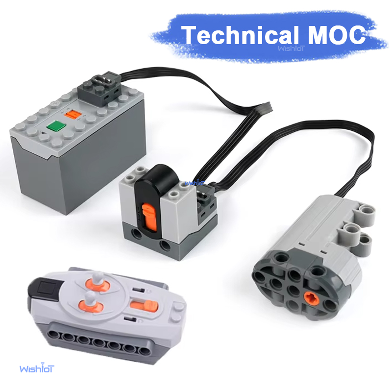 MOC Power Functions Servo Moto - đánh giá và giá Power Functions Motor Battery Box Remote