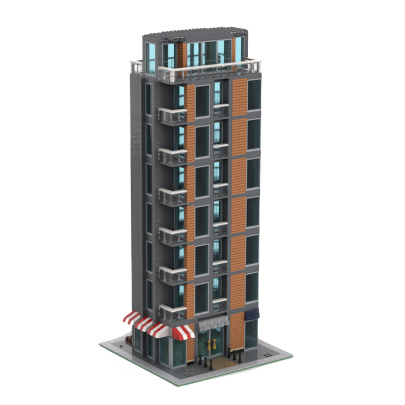 2255 Parts MOC Creative City S - đánh giá và giá Moc Modular Building Street View Bricks