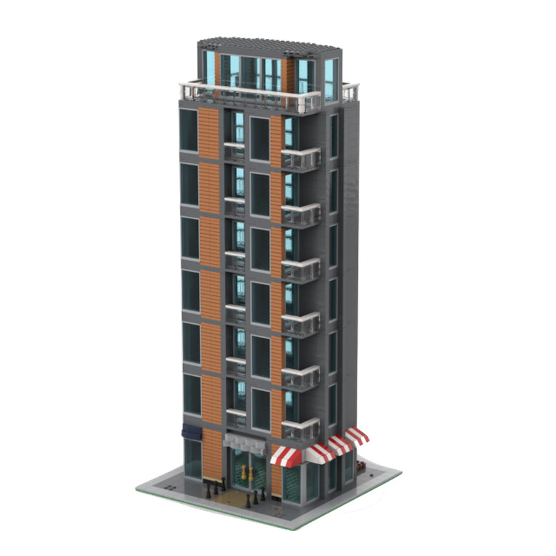 2255 Parts MOC Creative City S - đánh giá và giá Moc Modular Building Street View Bricks