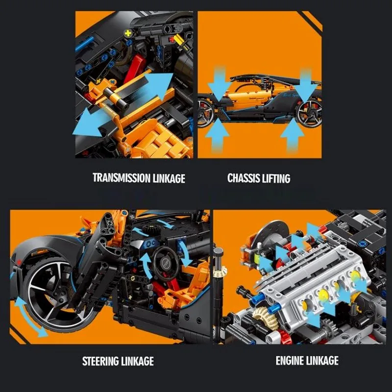 3862Pcs MOC 1:8 Technical SABR - đánh giá và giá Moc Supercar Building Blocks 1/8 Scale