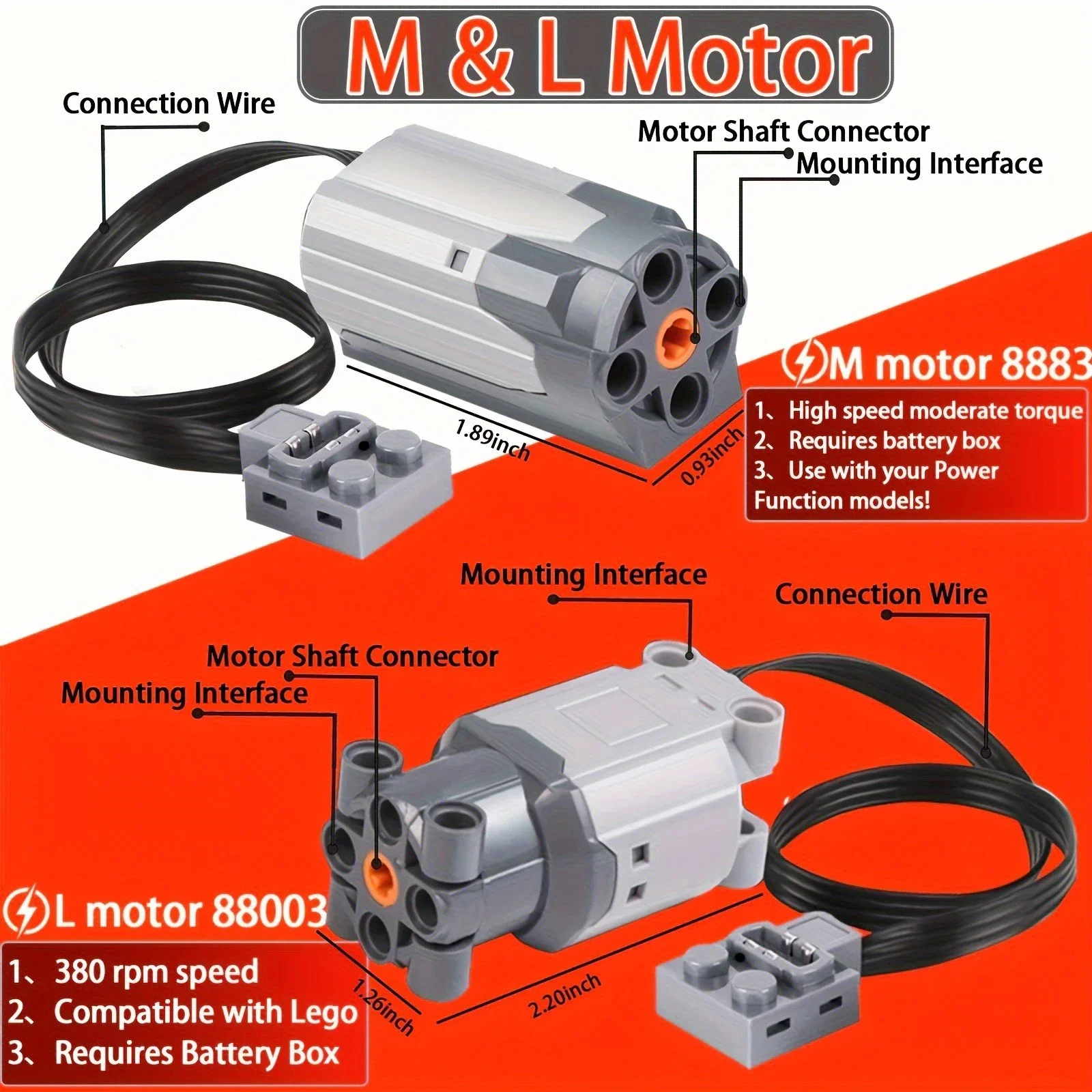 MOC Technical Parts Power Func - đánh giá và giá Power Functions Motor Battery Box Remote