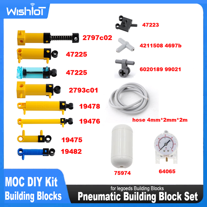 MOC Pneumatic Kits Technical P - đánh giá và giá Pneumatic Cylinder Pump Technic Parts