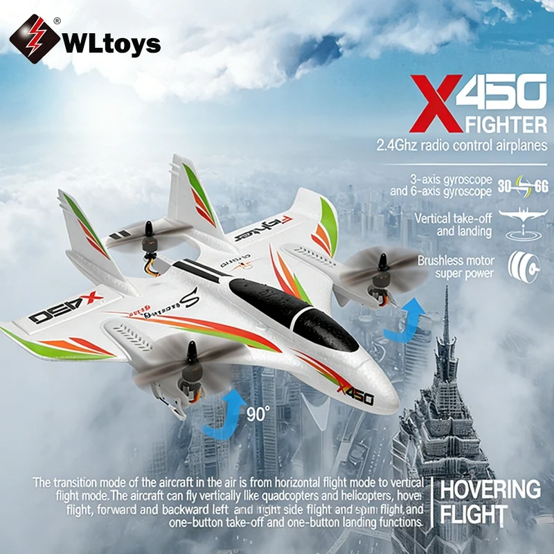 Wltoys 6CH X450 RC Plane Night - đánh giá và giá Power Functions Motor Battery Box Remote