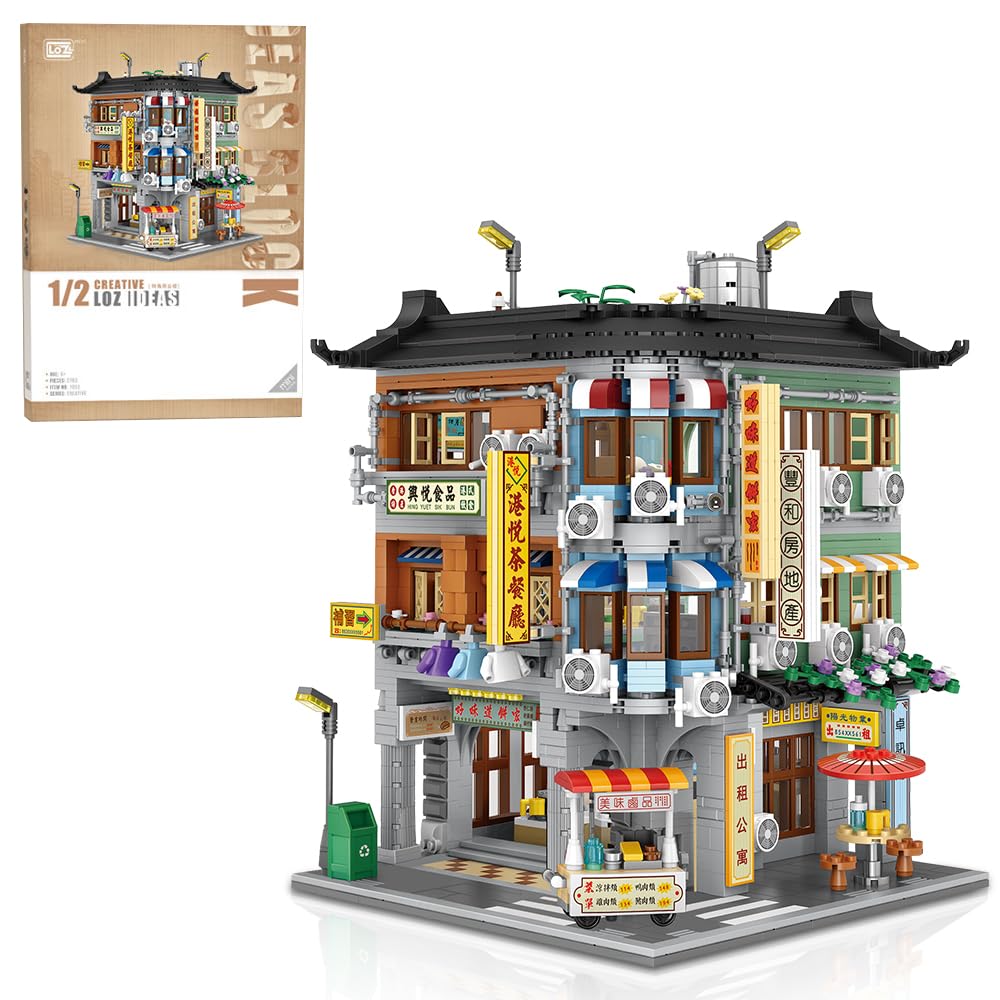 2763Pcs Commercial Corner Buil - đánh giá và giá Moc Modular Building Street View Bricks
