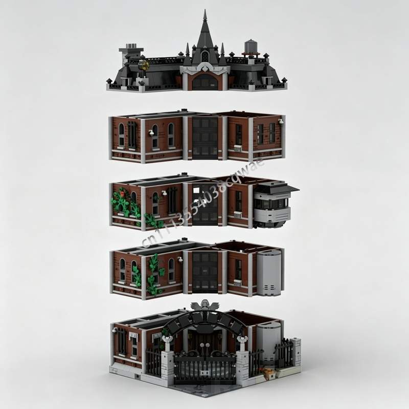 4691PCS Arkham Addition Floor  - đánh giá và giá Moc Modular Building Street View Bricks