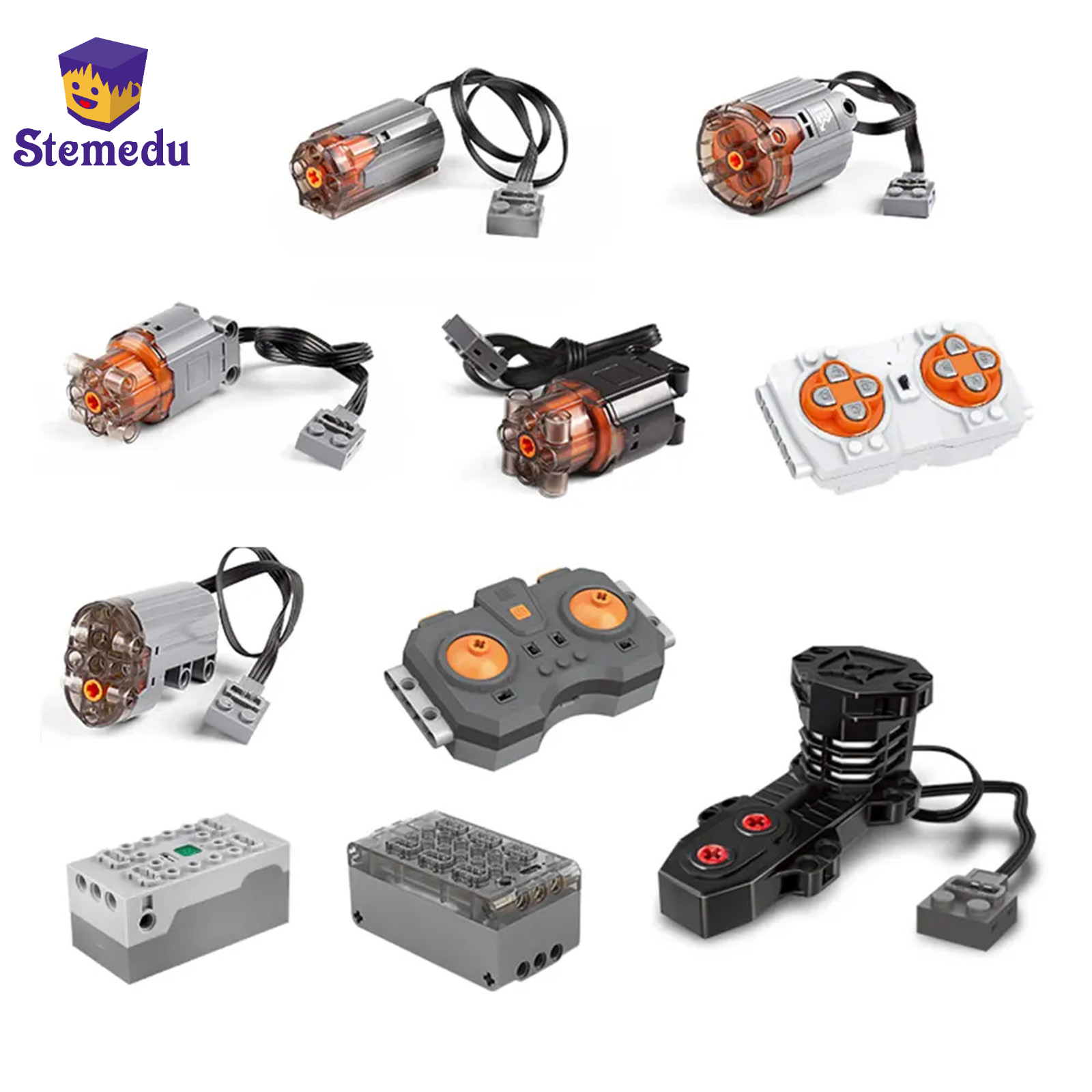 Mould King Technical MOC Power - đánh giá và giá Power Functions Motor Battery Box Remote
